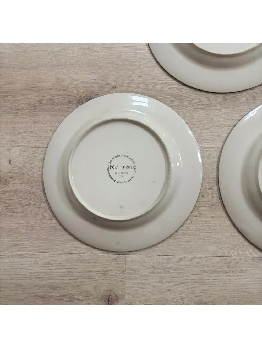(3) Ranmaru Debonaire White Floral Dinner Plates 10.5